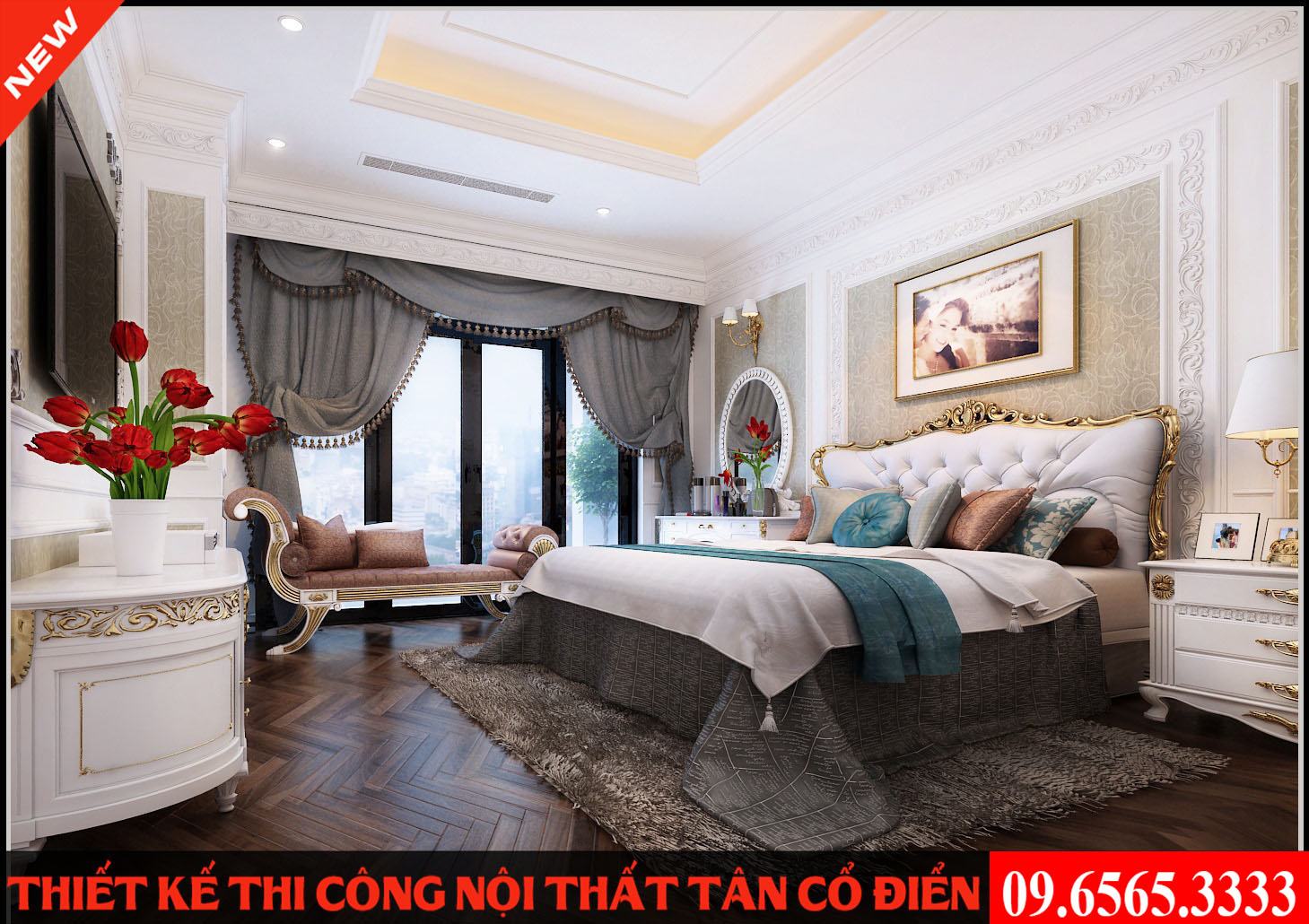 thiết kế nội thất chung cư tân cổ điển