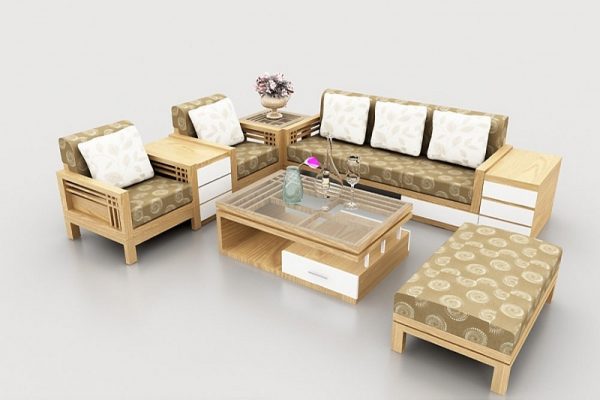 Demo Sofa gỗ nệm hiện đại – SFG07
