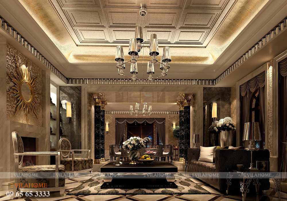 Thiết kế nội thất tân cổ điển căn hộ Golden Field – A.Quang Minh